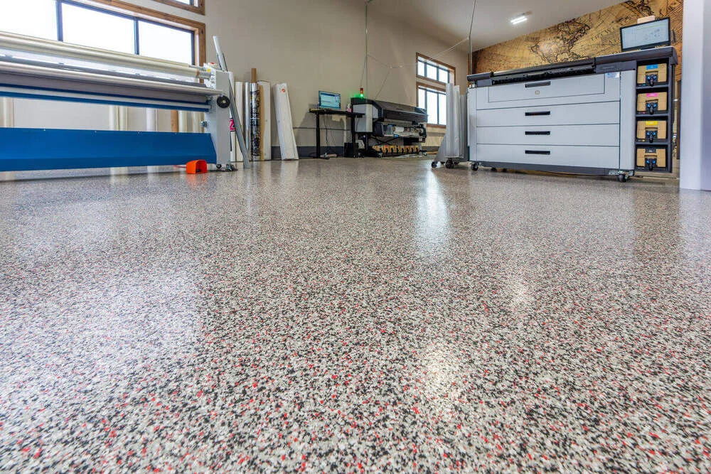 Chemical-resistant commercial floor coating installed on Maui